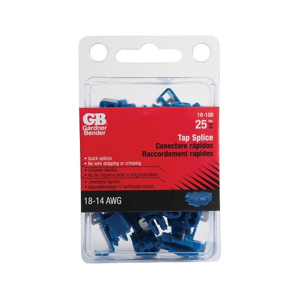 Gardner Bender Gardner Bender 18-14 AWG Tap Splice Connector Blue 25 pk 10-100 - main
